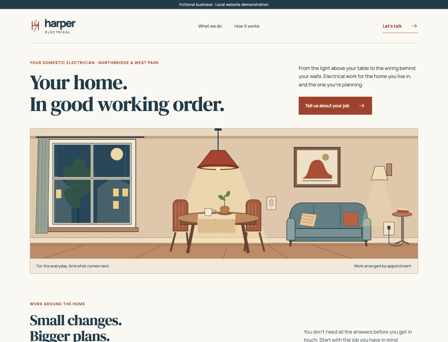 Harper Electrical website preview